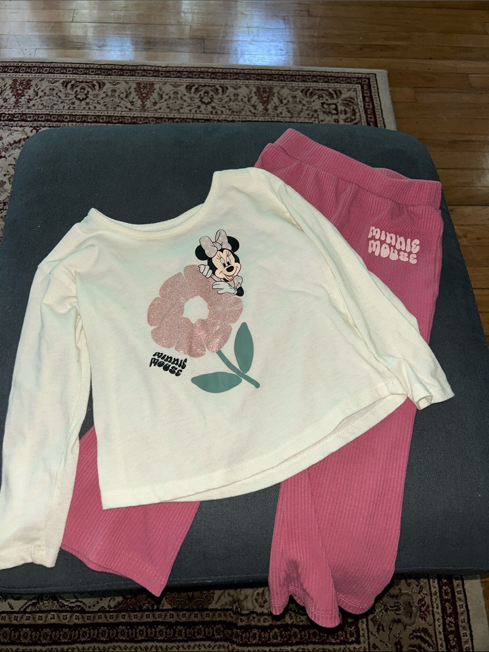 Disney Pink and Cream Minnie Mouse Kids Matching Set